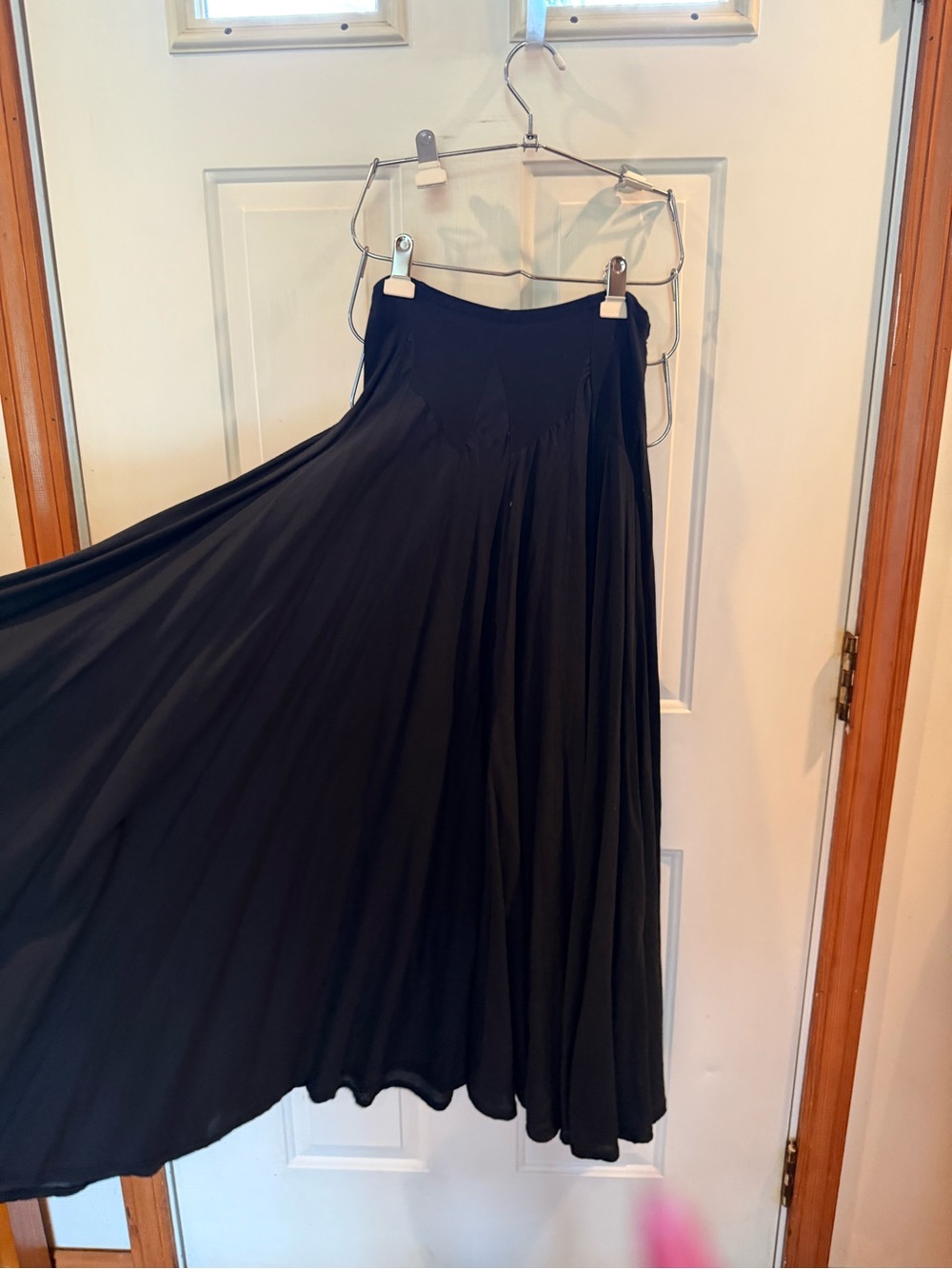 Elegant Black Maxi Skirt - Women's Flowing Skirt